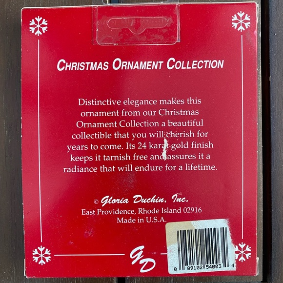 Gloria Duchin Inc 1995 Collectible Christmas Ornament - Picture 4 of 4